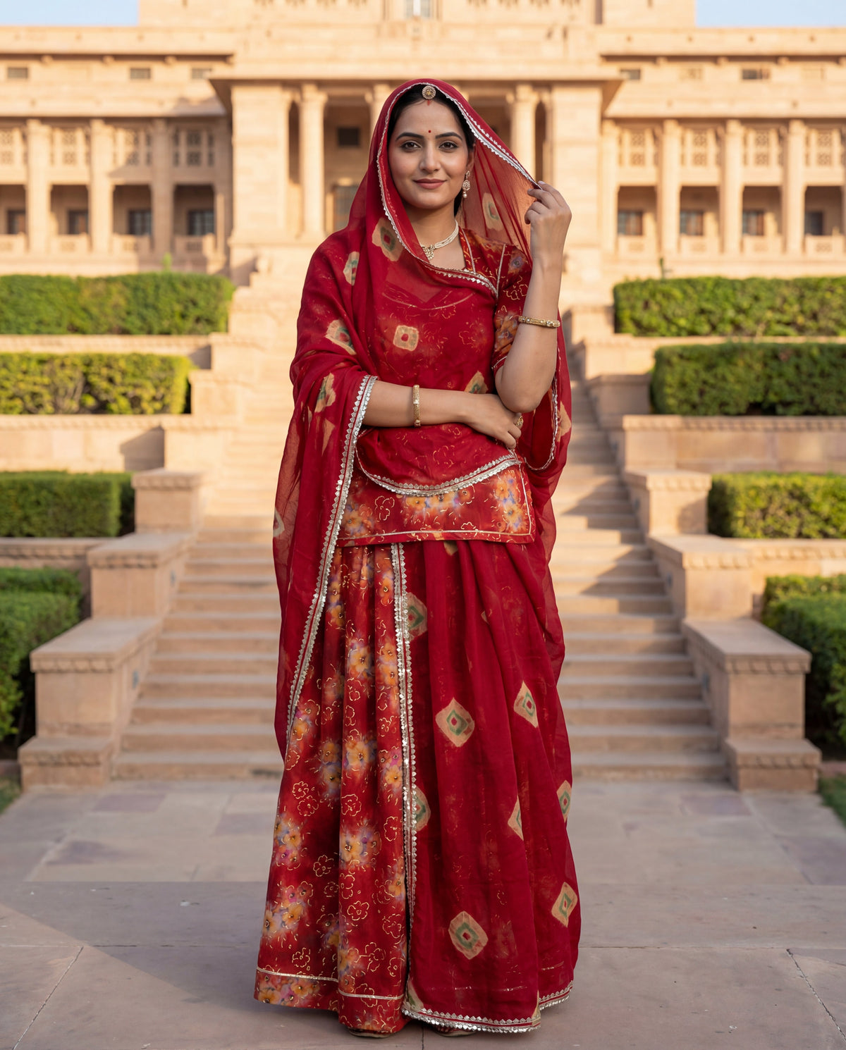 4 meter vs 5 meter Rajputi suit fabric
