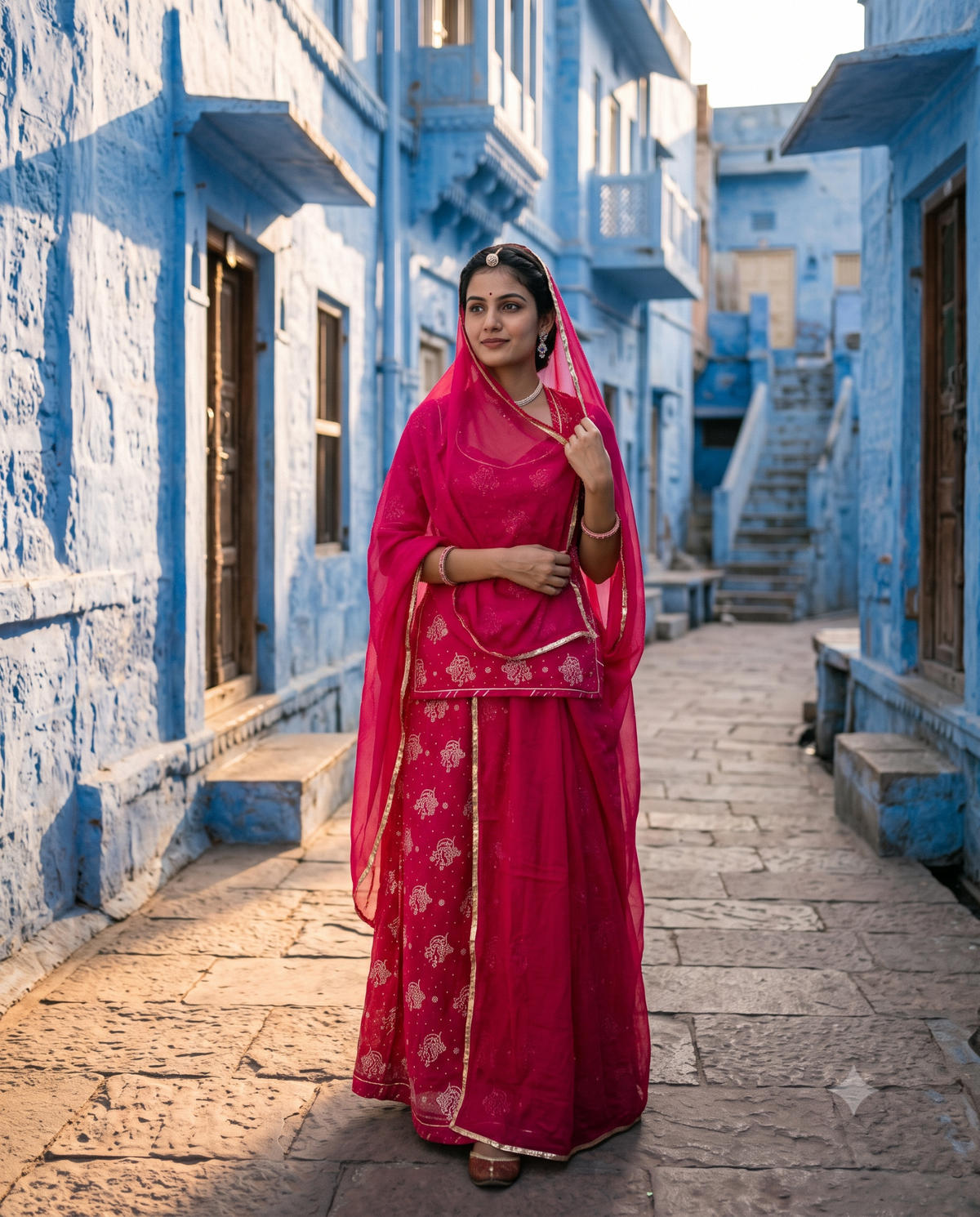 Karwa Chauth Design 01 — Rani model photograph