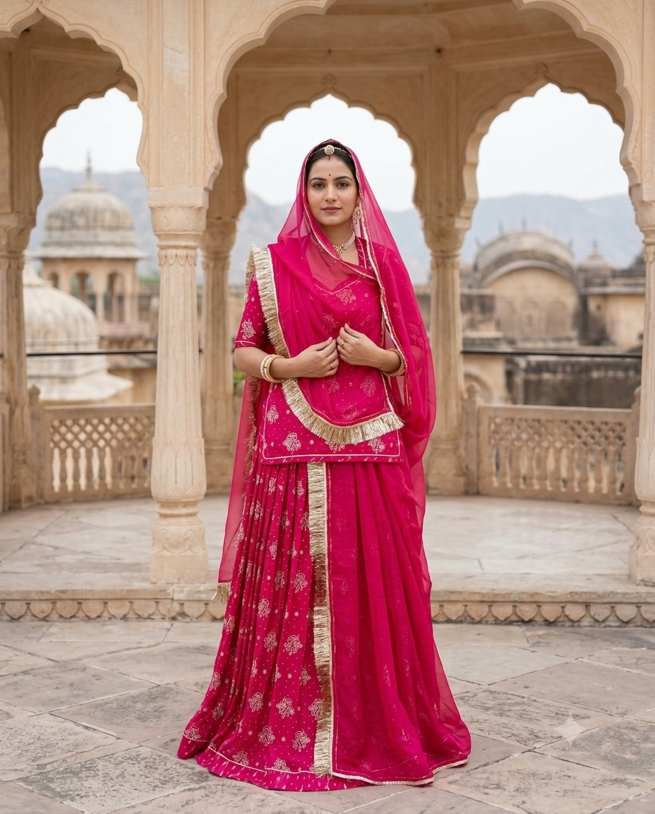 Karwa Chauth Design 01 — Rani model photograph